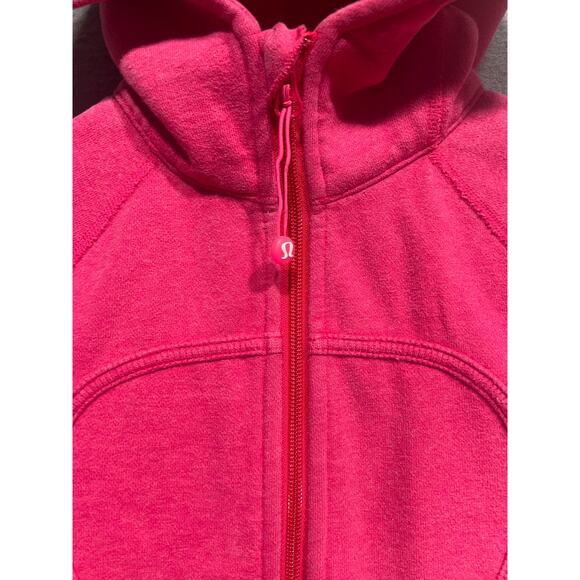 Lululemon Scuba Hoodie Full Zipper Color Pink Womens Size 4 - Picture 4 of 8